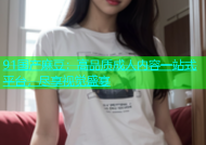 91国产麻豆：高品质成人内容一站式平台，尽享视觉盛宴