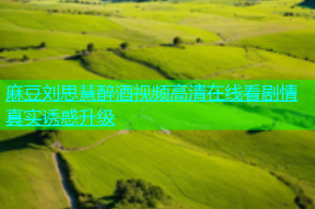 麻豆刘思慧醉酒视频高清在线看剧情真实诱惑升级