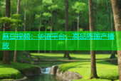 麻豆视频：华语平台，高品质国产播放